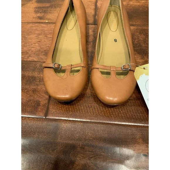 See By Chloe Caramel Brown Leather Mary Jane Flats, Size 8 (US) 38.5 (EUR) - Picture 4 of 9